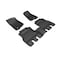 3D Mats Usa Custom Fit, Raised Edge, Black, Thermoplastic Rubber Of Carbon Fiber Texture, 3 Piece L1JP01901509 - alternate 1